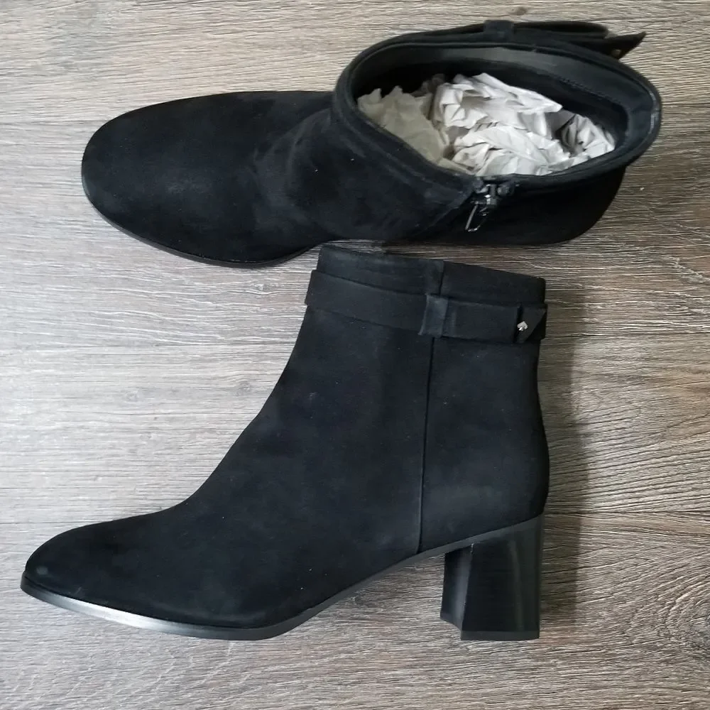 Kate Spade Black Madelaine Leather Boots